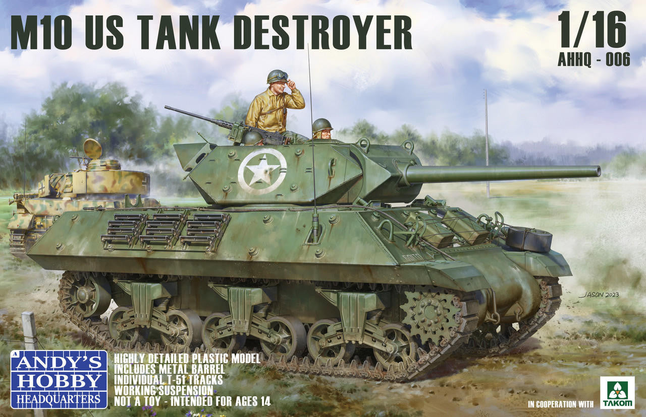 Takom -- Andy's Hobby Headquarters 1/16 M10 Tank Destroyer AHHQ006